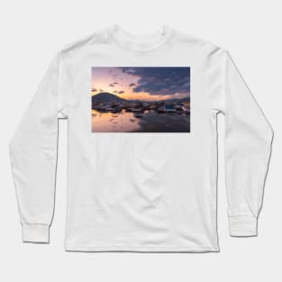 Summer Sunset View at Penticton Marina, Okanagan Lake Long Sleeve T-Shirt